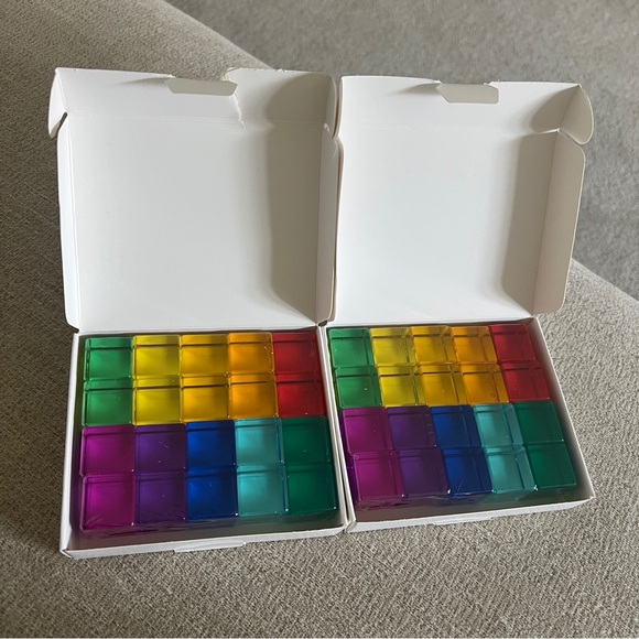 Colorful Transparent Game Blocks Set - Picture 1 of 10